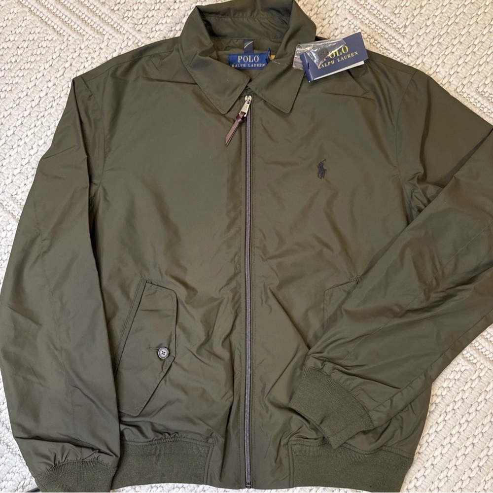 Ralph Lauren Packable Windbreak Jacket Olive Medi… - image 13